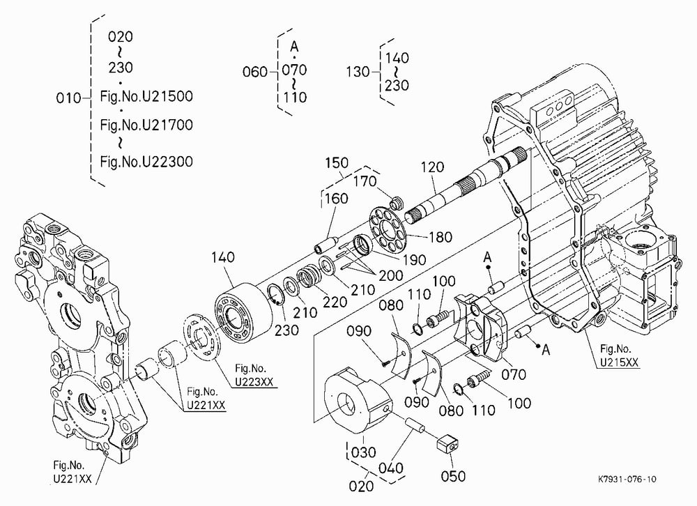 HST KIT (PUMP) [HST COMPONENT PARTS] [OPTION]