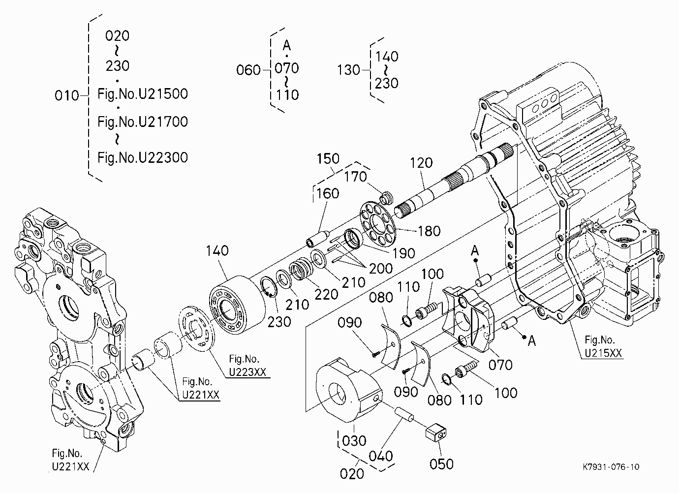 HST KIT (PUMP) [HST COMPONENT PARTS] [OPTION]