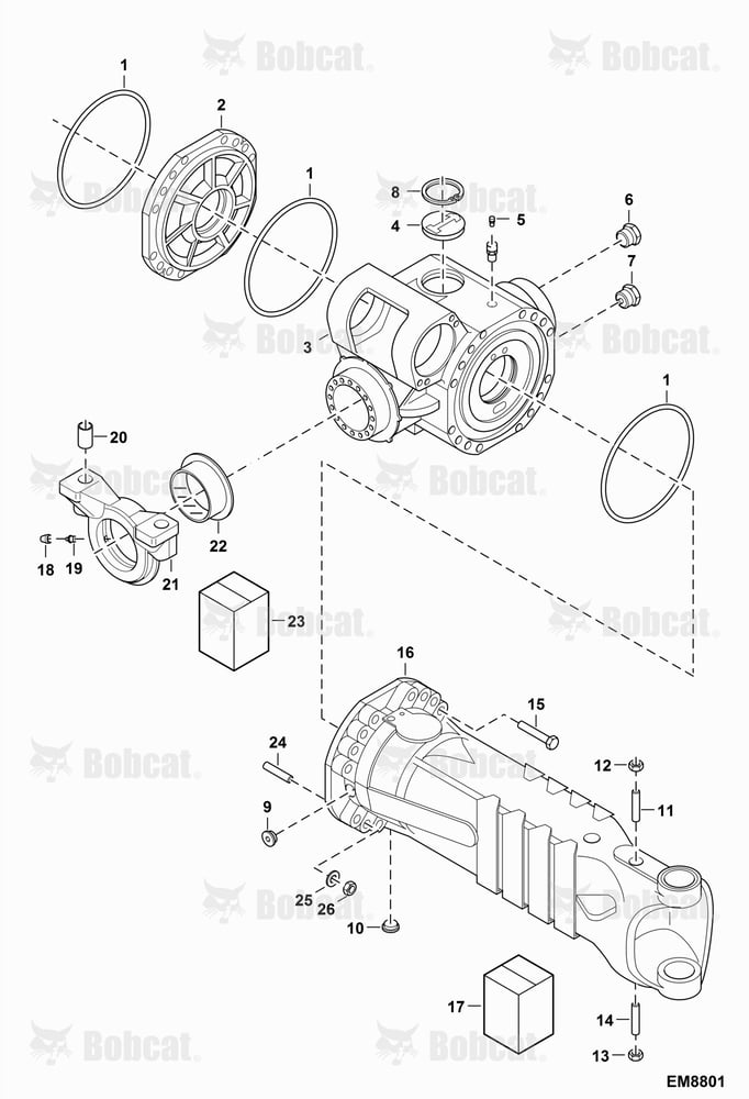 Rear Axle (Housing)  B35B11001 & Above