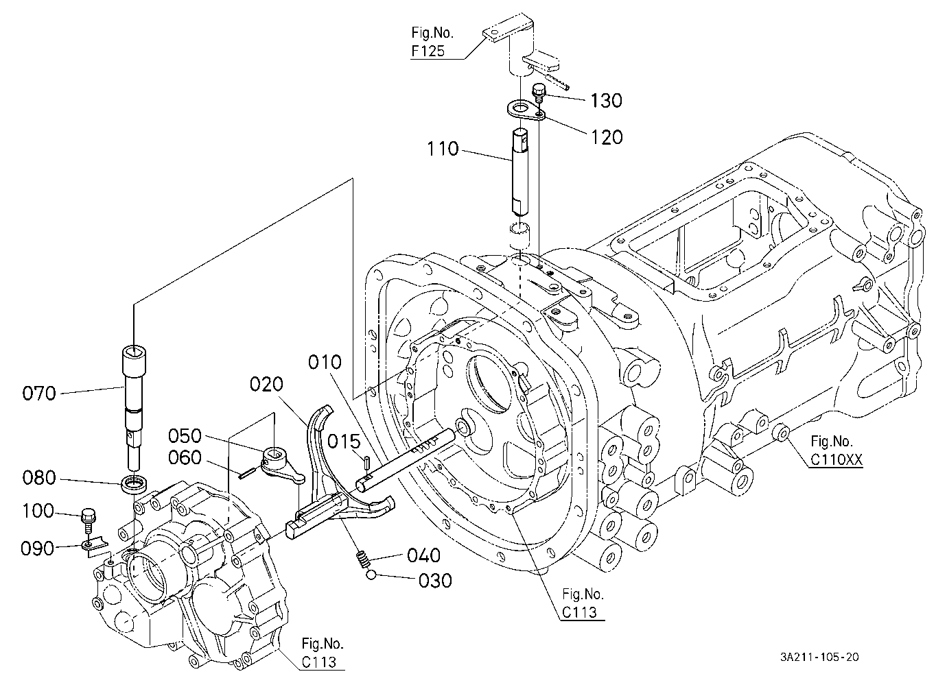 Shuttle Gear Shift Fork