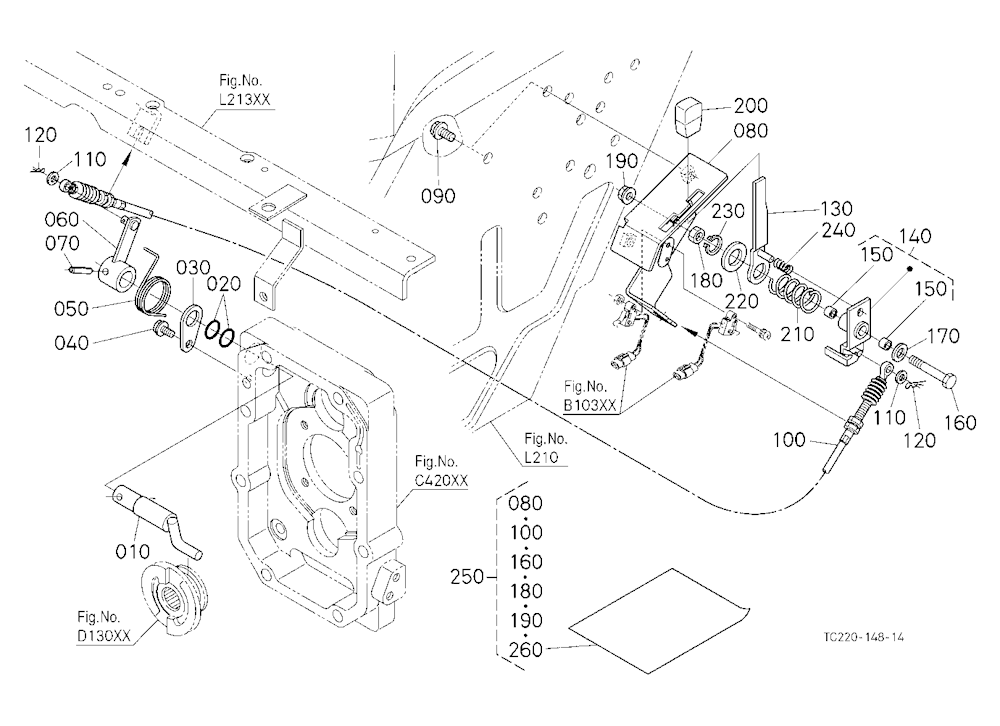 Pto Clutch Control Lever [Hst Type]