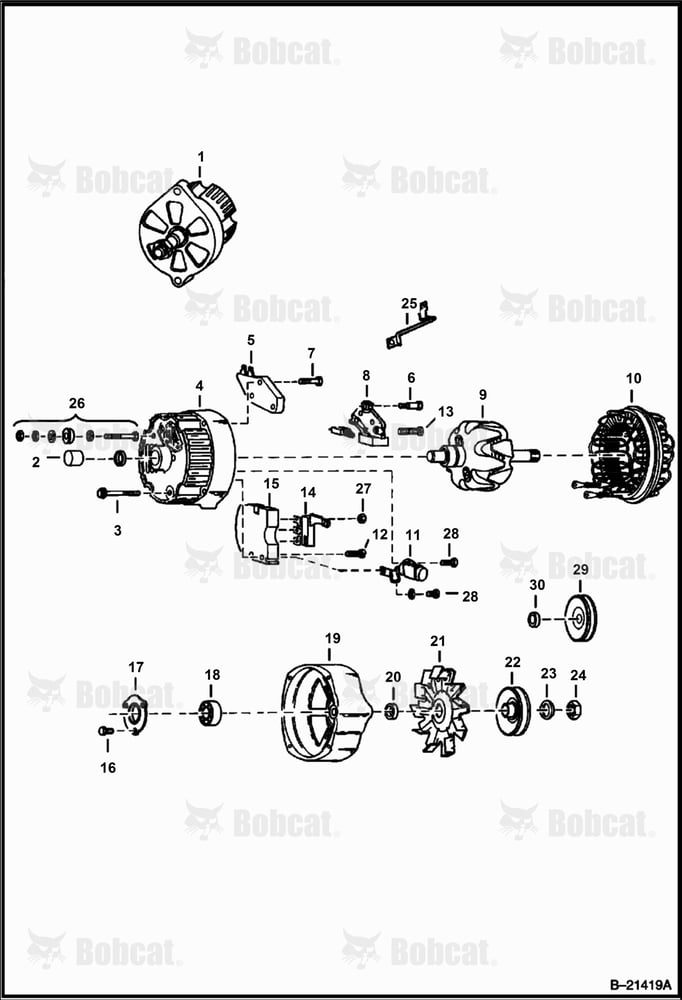 Alternator  1105070 & Above
