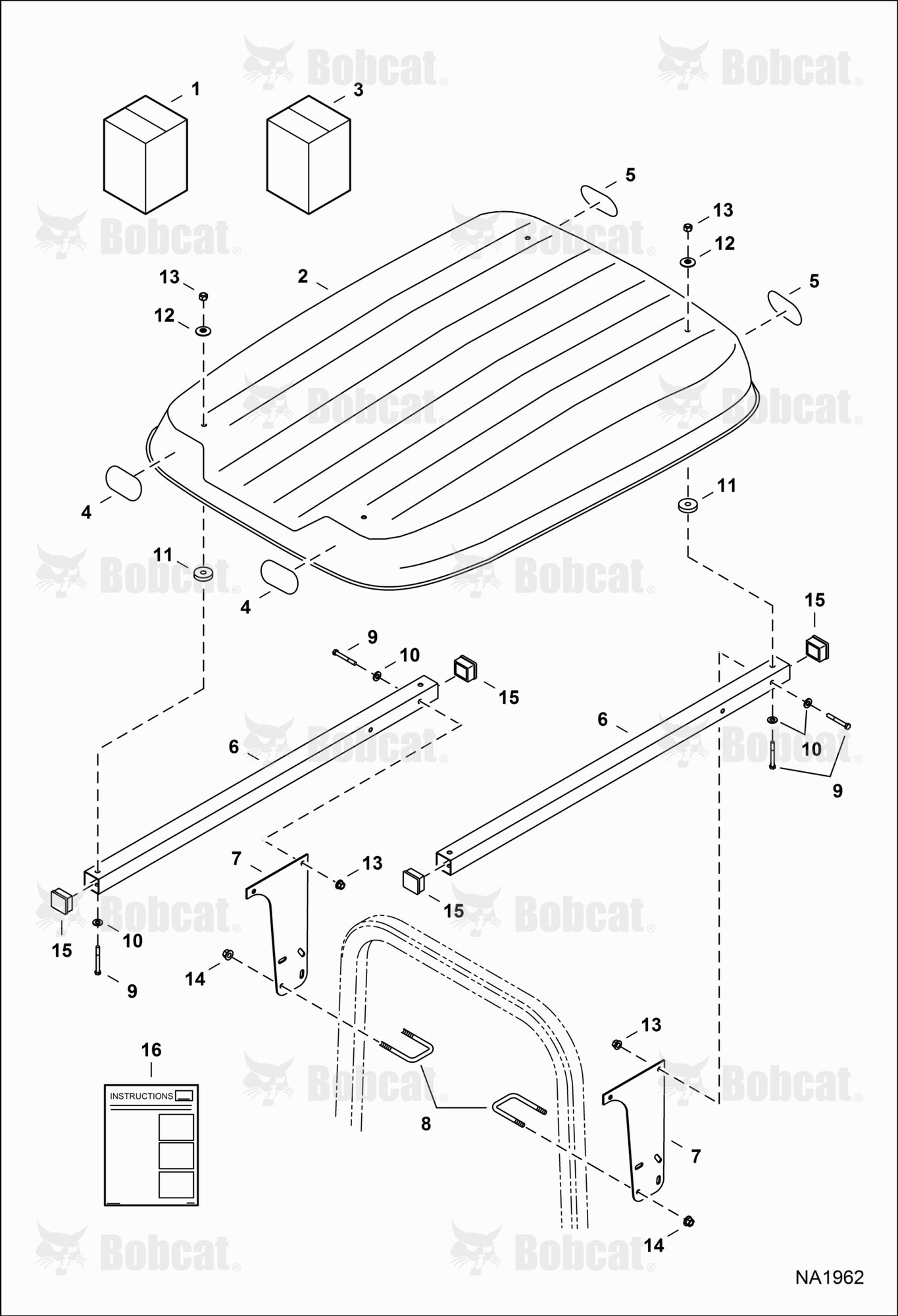 Sunshade Kit (ROPS Sides Mounted)