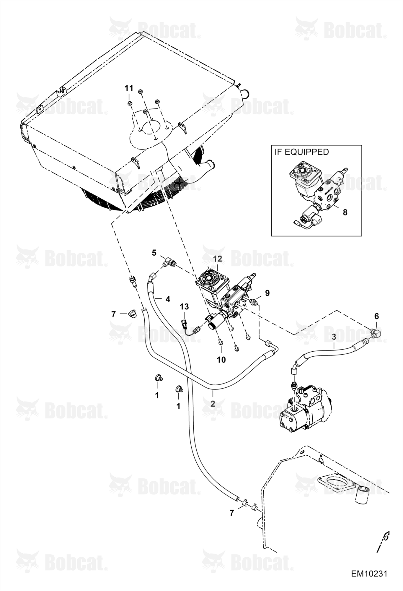 Hydraulic Circuitry (Fan Motor) (Reversible)