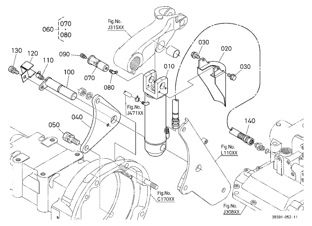 3P-Lift Assist Cylinder Rh