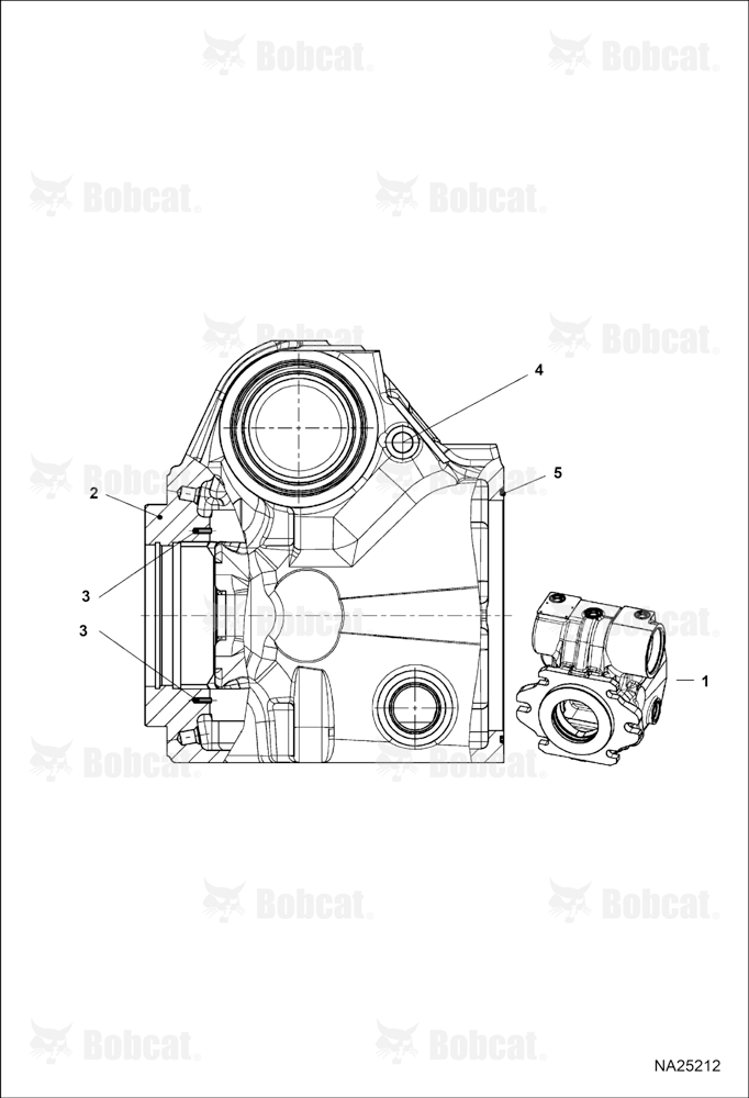 Hydrostatic Pump (Housing)  B53A12001 & Above