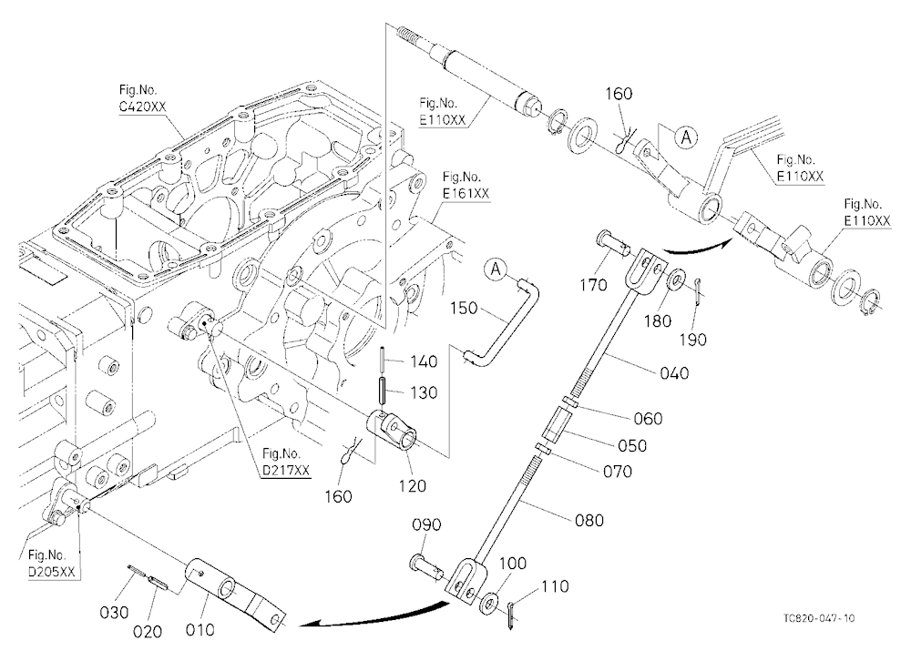 Range Gear Shift And Shuttle Shift Rod