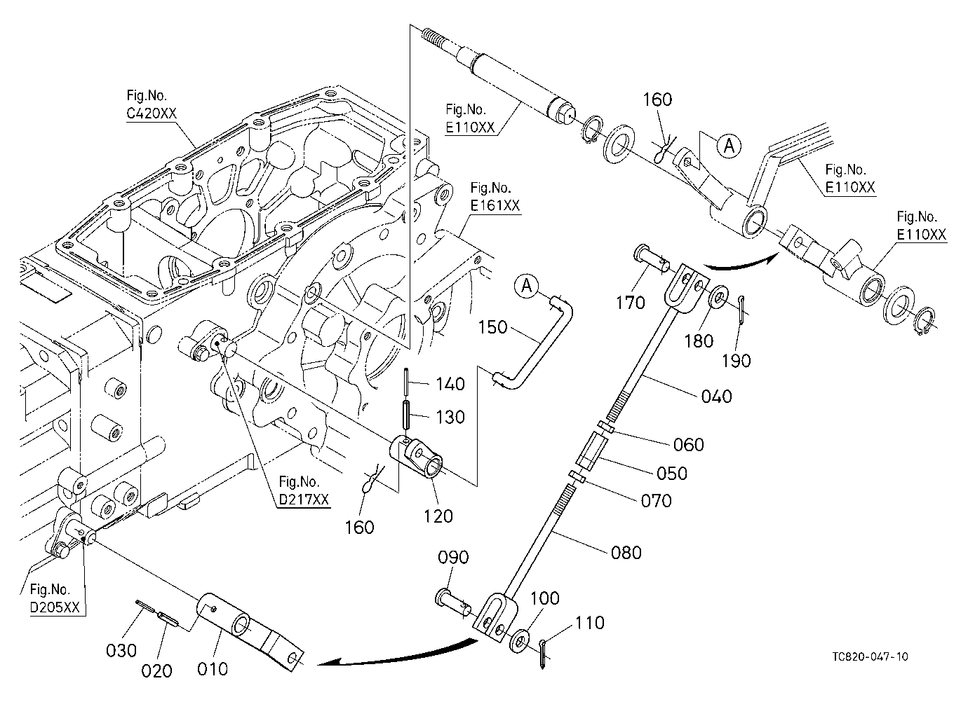 Range Gear Shift And Shuttle Shift Rod