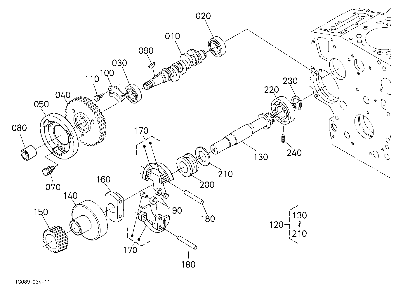 Fuel Camshaft And Governor Shaft