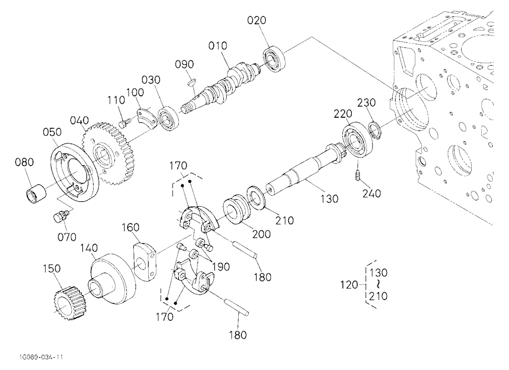 Fuel Camshaft And Governor Shaft