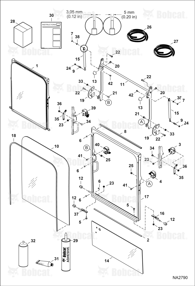 Operator CAB (Front Window) (W/Frame)