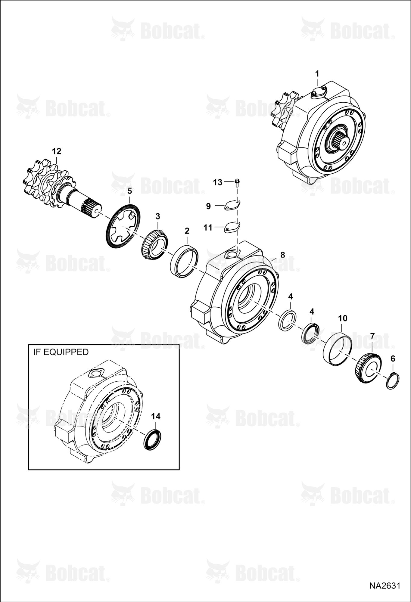 Motor Carrier (Drive Motor Mount Assy) (W/Speed Sensor)