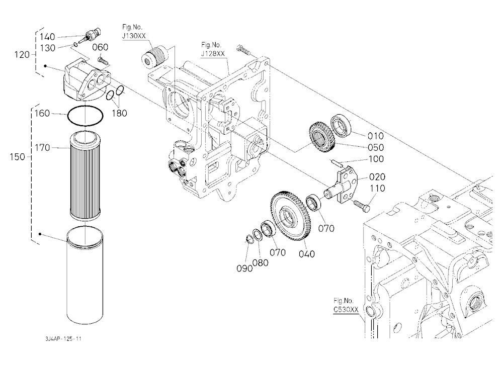 Hydraulic Pump Gear / Filter