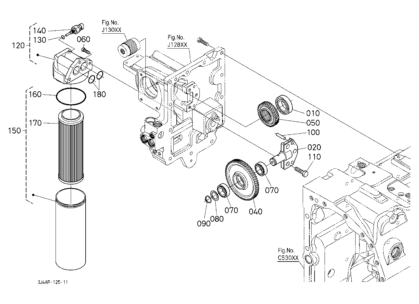 Hydraulic Pump Gear / Filter
