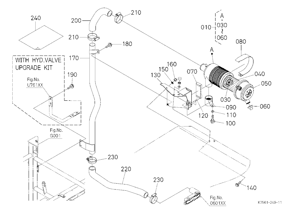 High Mount Air Cleaner Kit (Cab) [V4272] [Option]