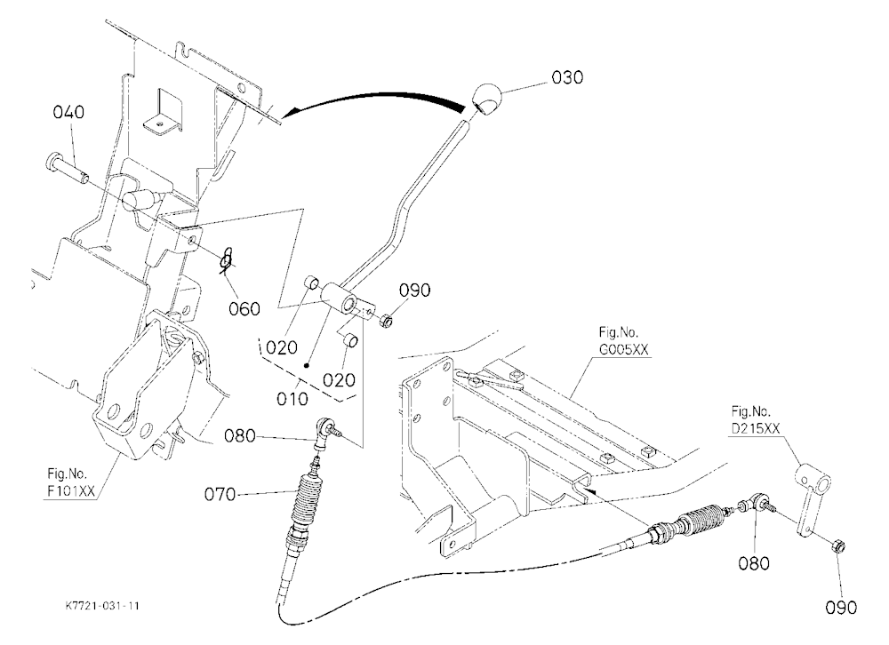Front Wheel Drive Lever