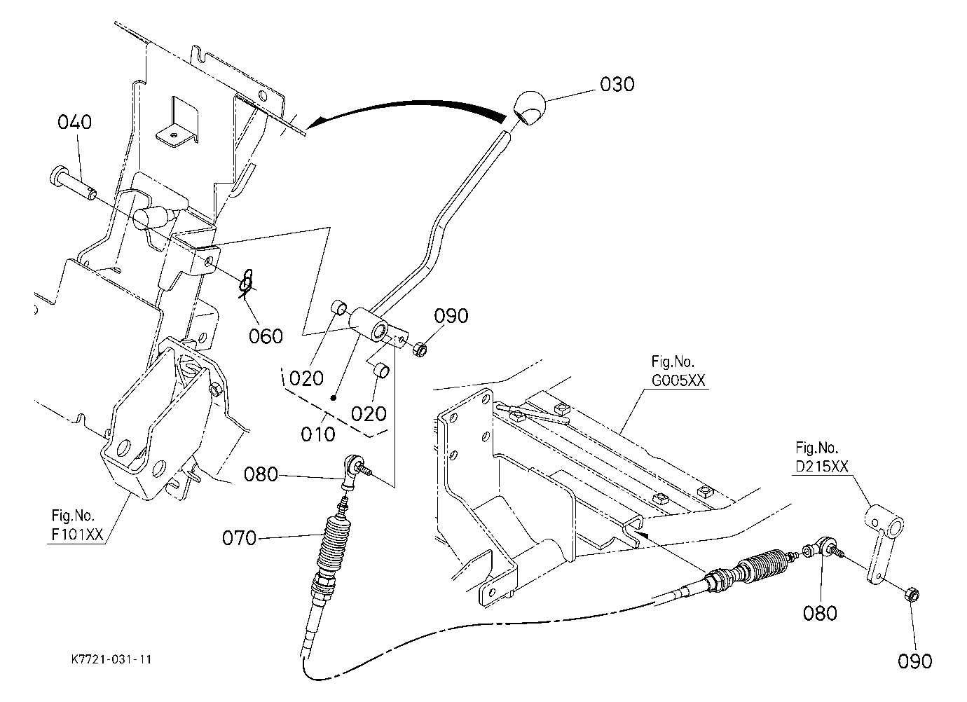 Front Wheel Drive Lever