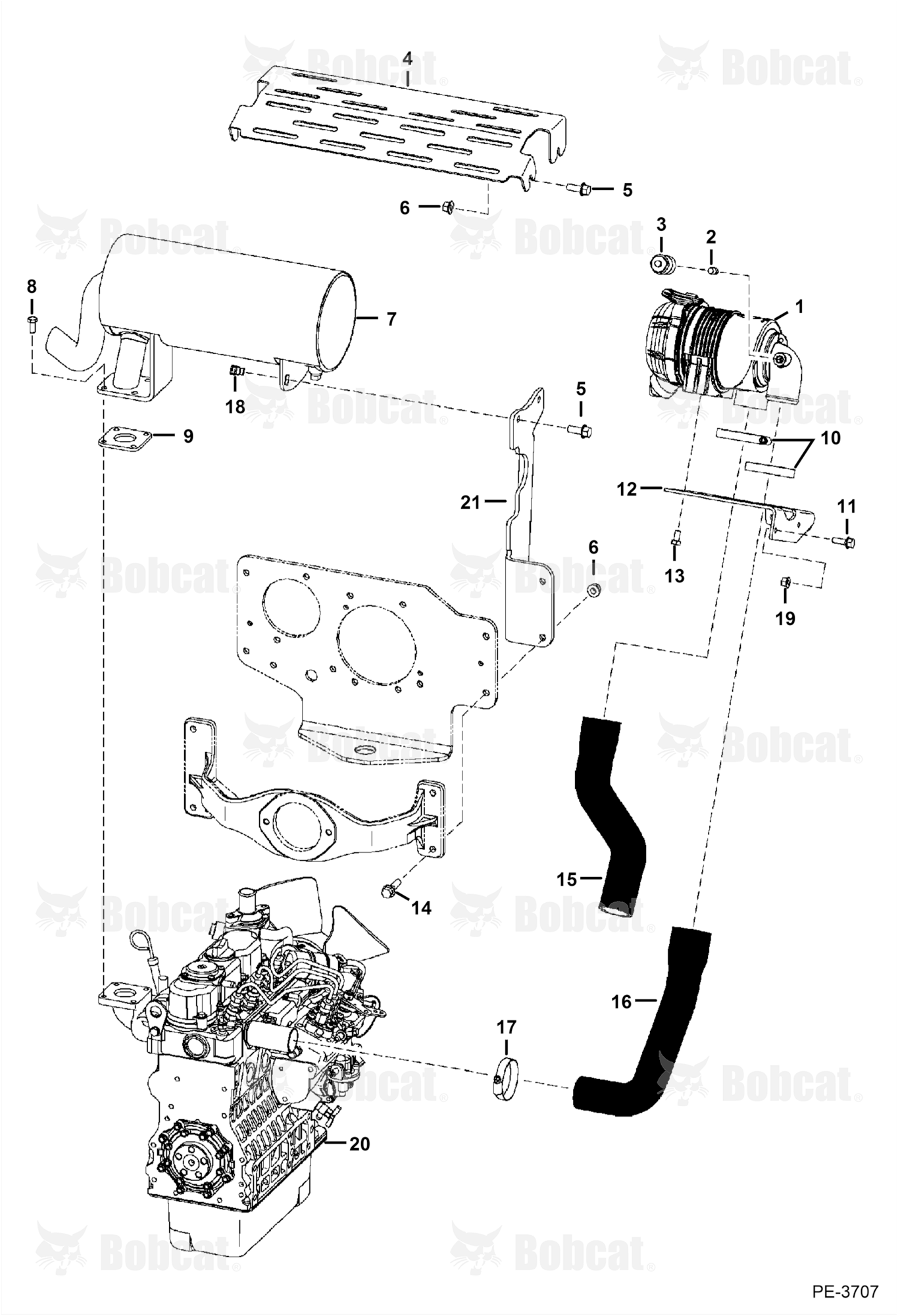 Engine & Attaching Parts (Intake & Exhaust)