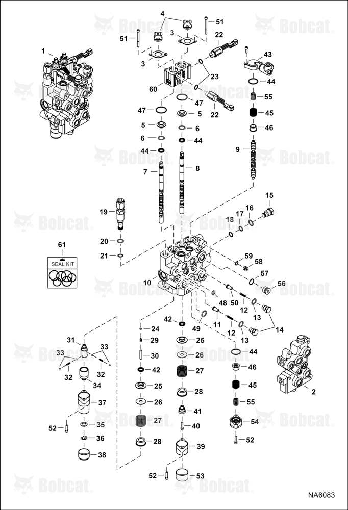 Hydraulic Control Valve (Manual Control) (Service Valve)