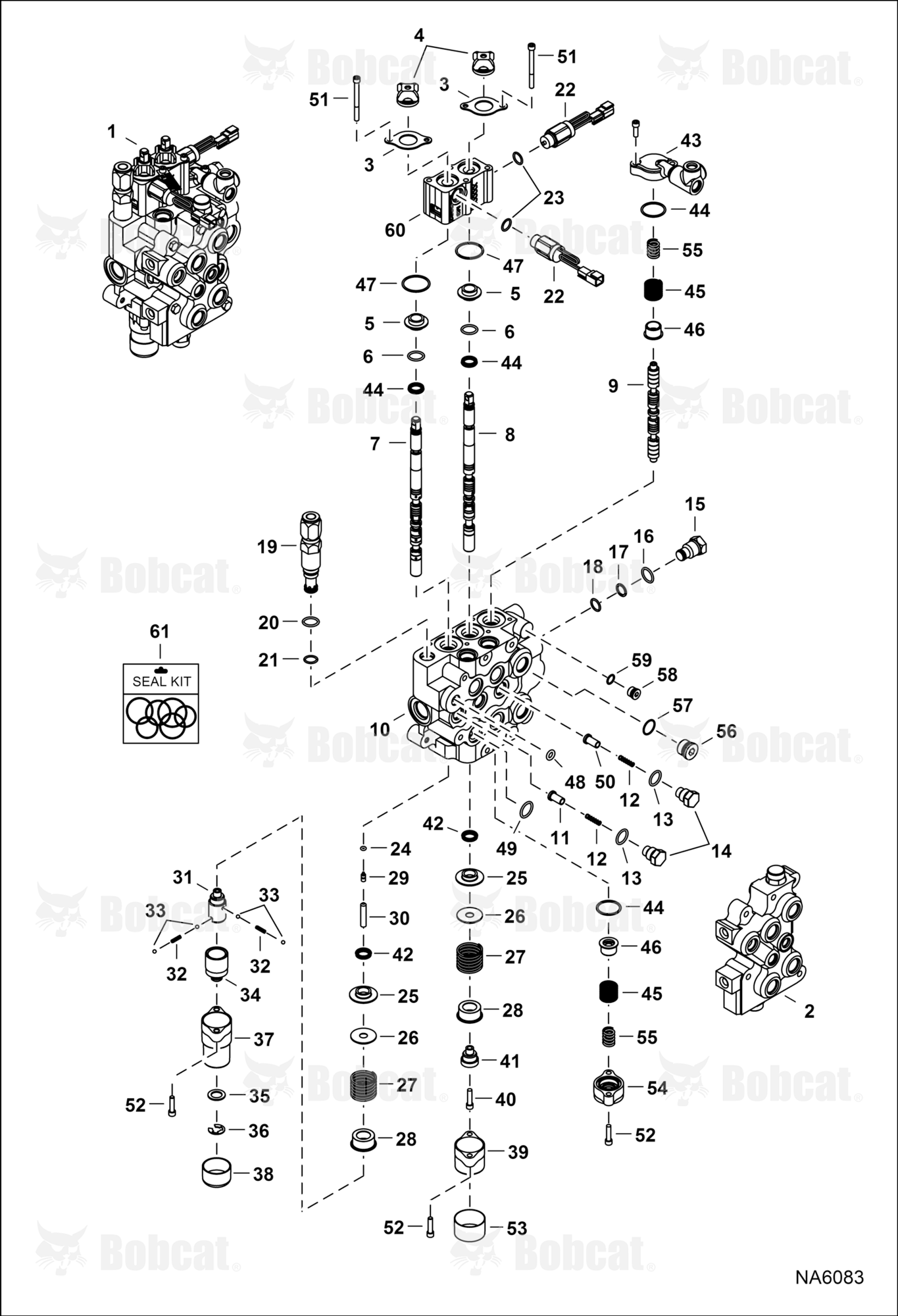 Hydraulic Control Valve (Manual Control) (Service Valve)