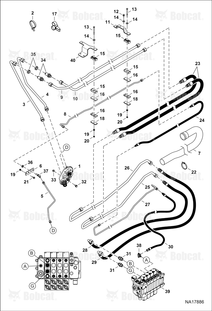 Hydraulic Circuitry (Boom Auxiliary)