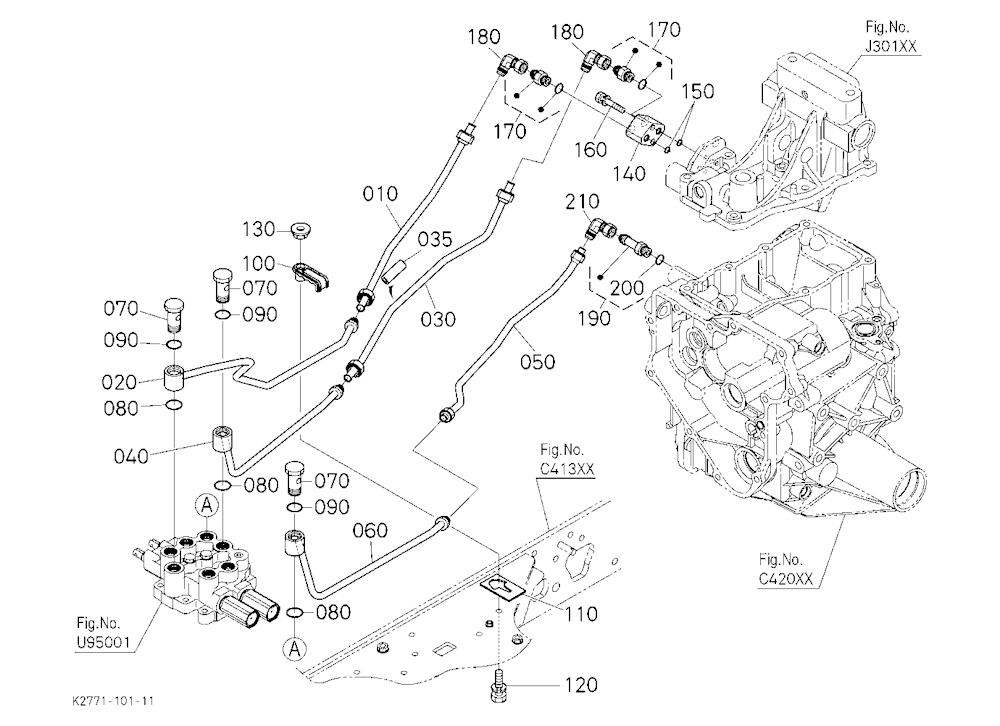 Front Control Valve Kit (Oil Line) 2 [Option]