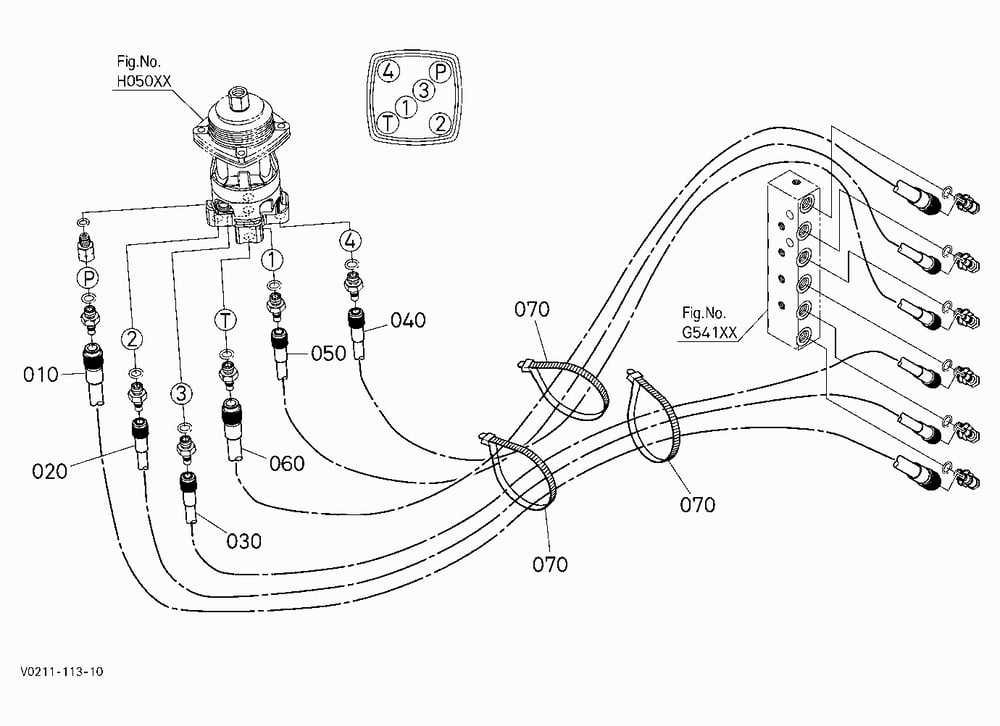 OIL PIPING (CONTROL LH)