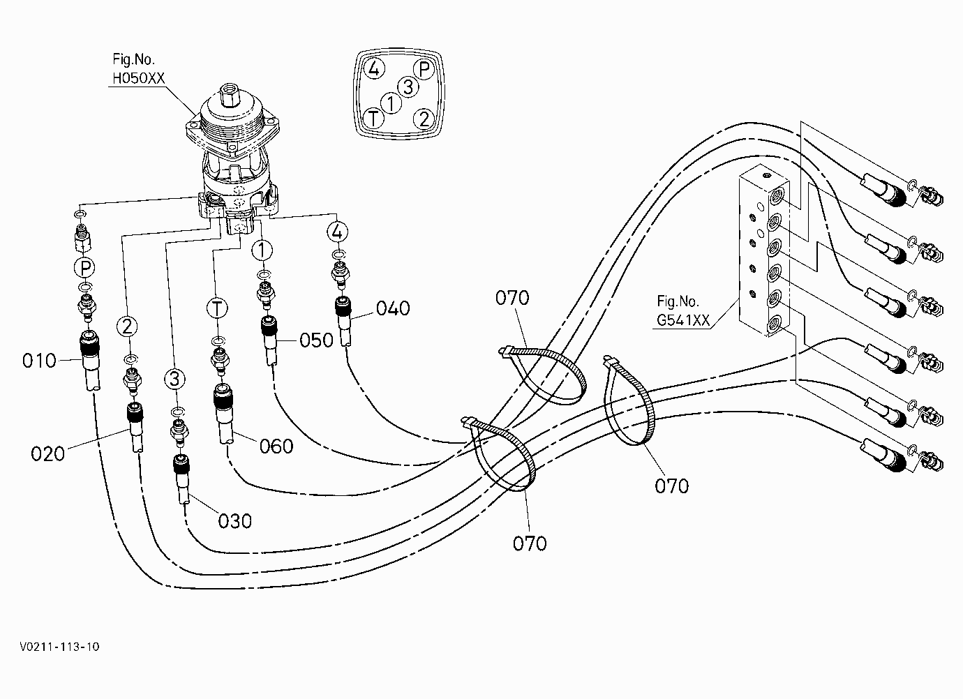 OIL PIPING (CONTROL LH)