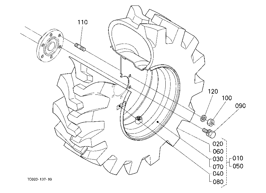 Rear Wheel (15-19.5) [Option]