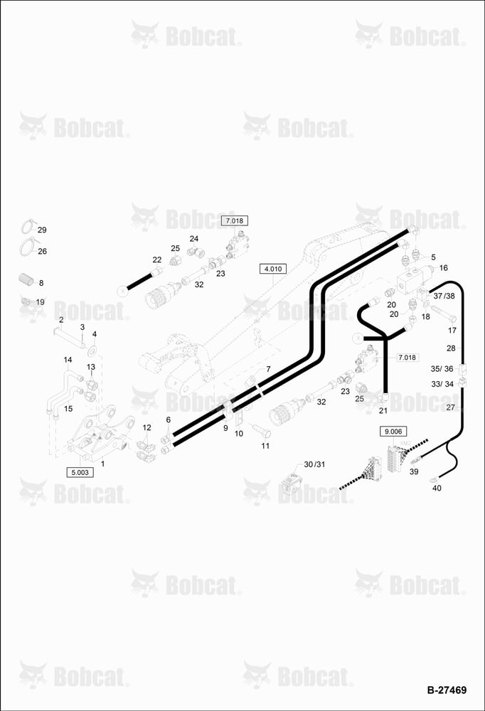 Hydraulic Installation - Quick Mount Hitch (HM08 W/Circular Boom) (German Style System)