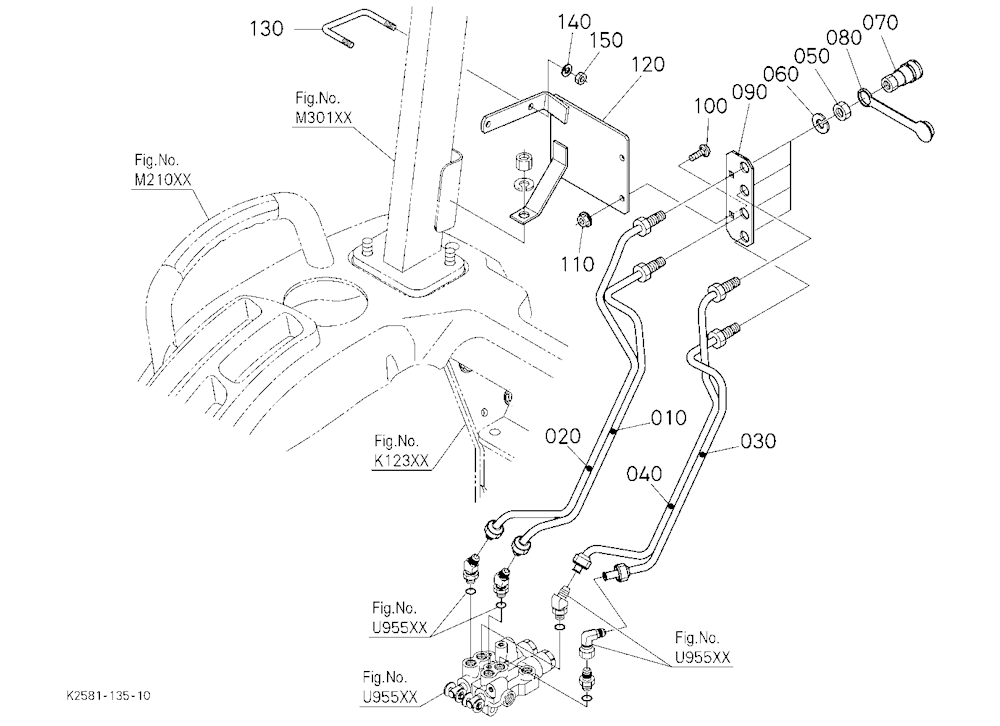Rear Control Valve Kit(Pipe) [Option]