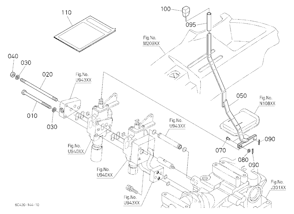 Auxiliary Control Valve Lever (2Nd) (W/G.No.B7317)