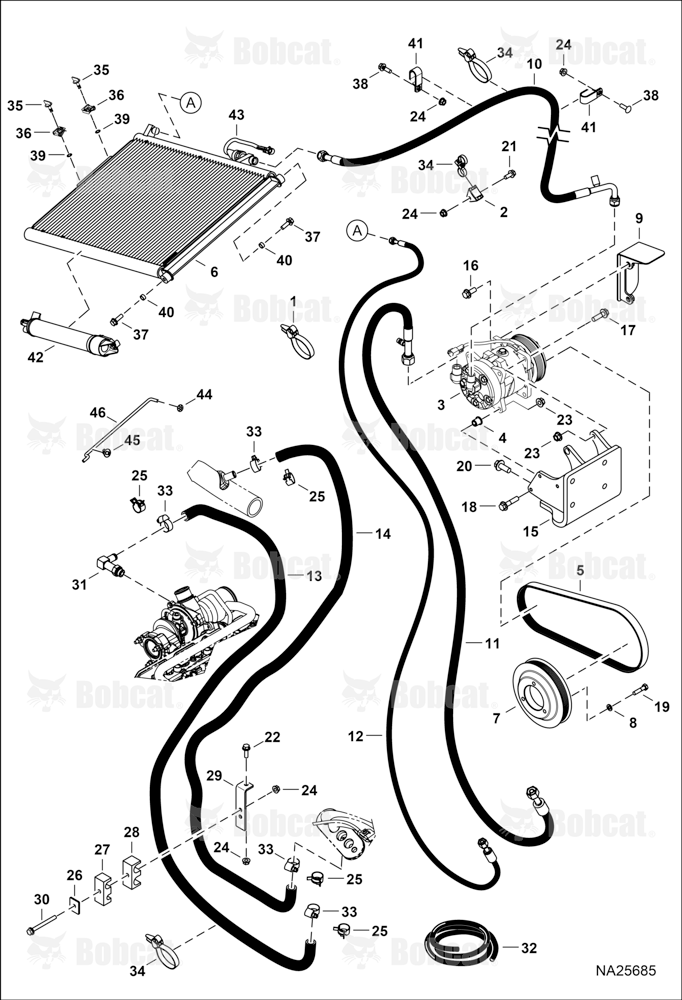 Engine & Attaching Parts (A/C Components)
