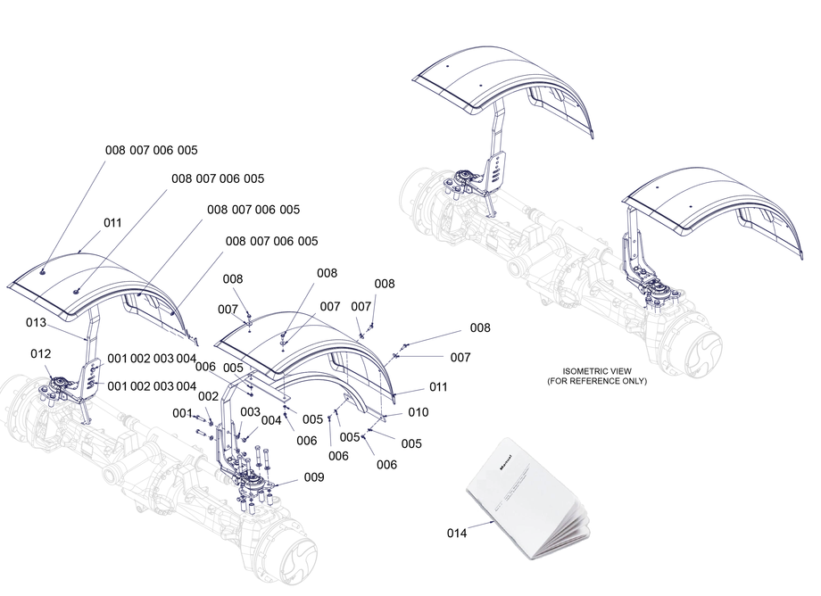 Dia Kit - Front Fenders (480Mm)