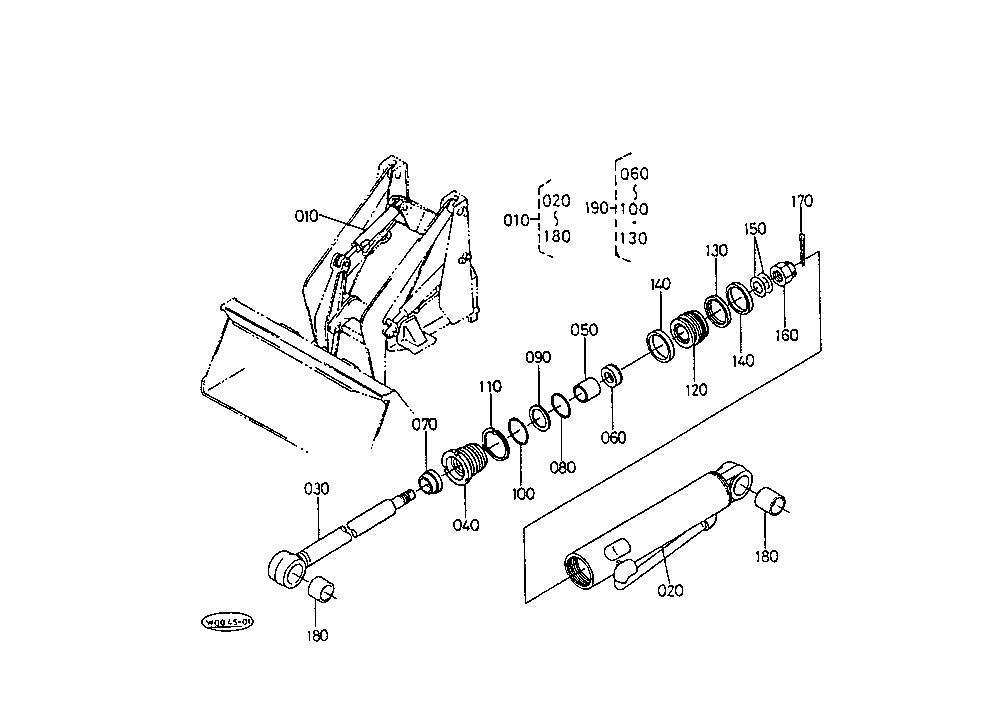 Tilt Cylinder Hilift(Component Parts)