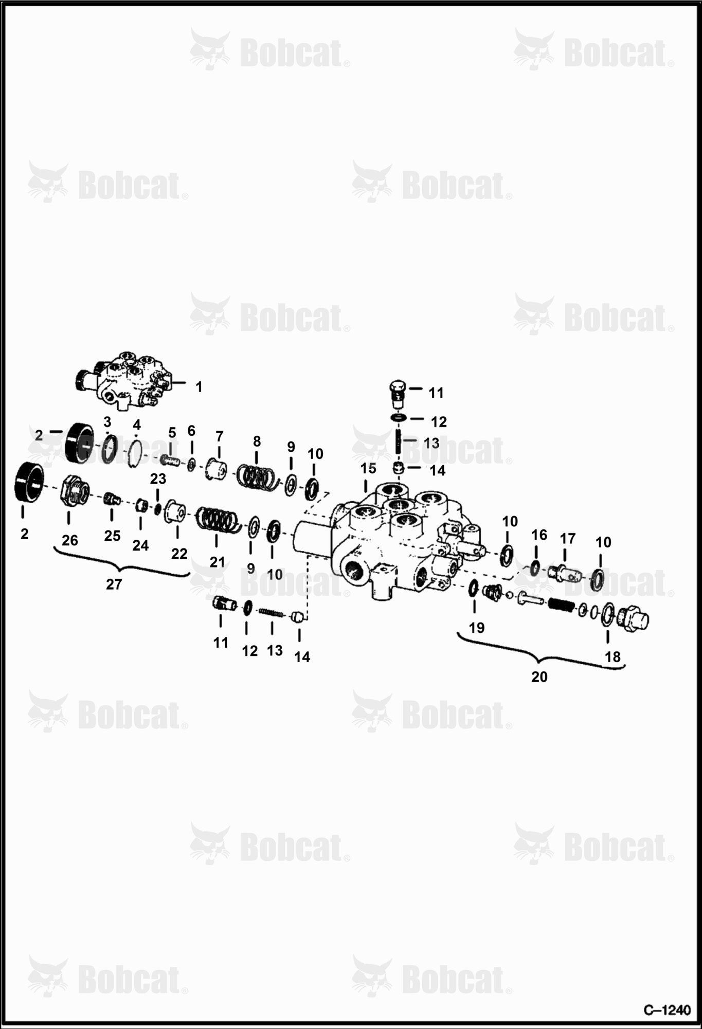 Lift Cylinder & Auxiliary Valve