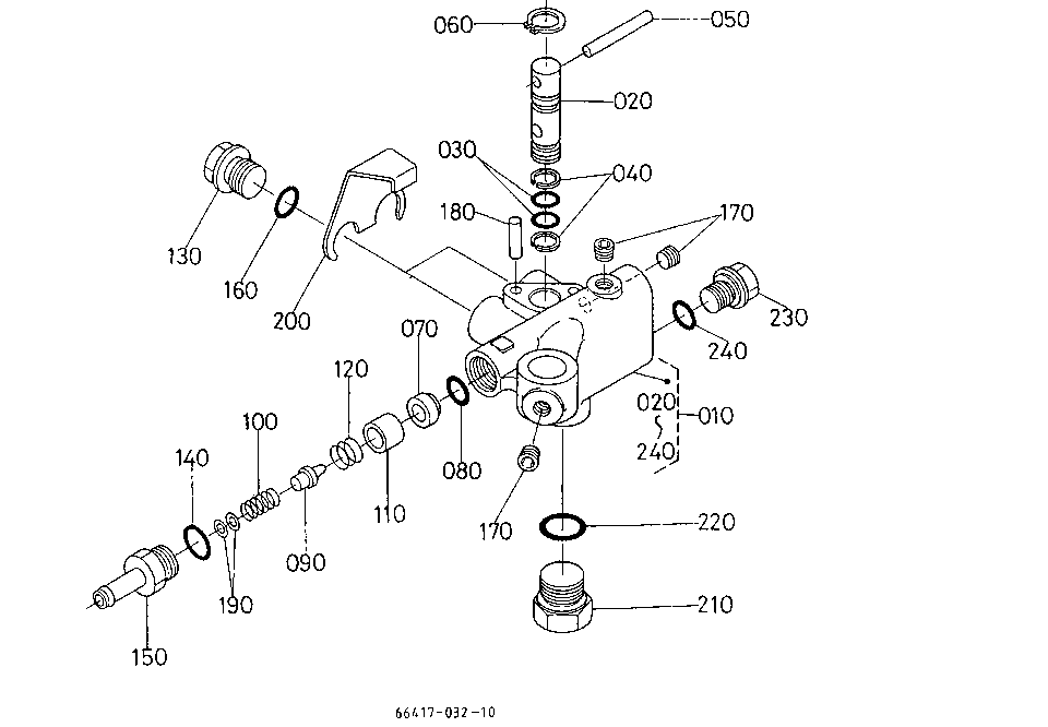 Hydraulic Block (Ms) [Component Parts]