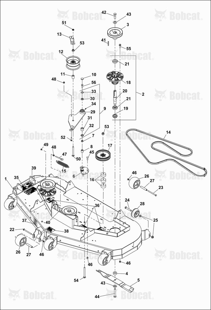 61" Side Deck ASSY