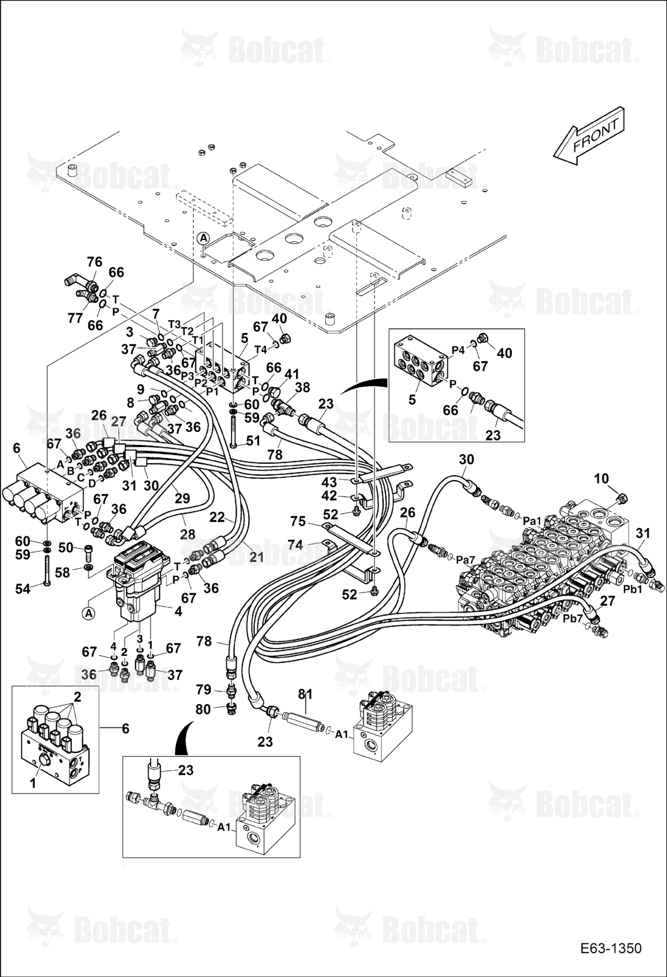 Hydraulic Circuitry (Travel & Pedal Valves)