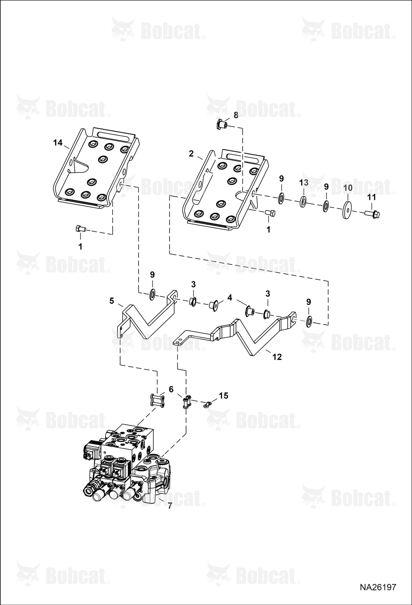 Control Pedals (Walvoil Mcv Mounting)  B71511063 & Above
