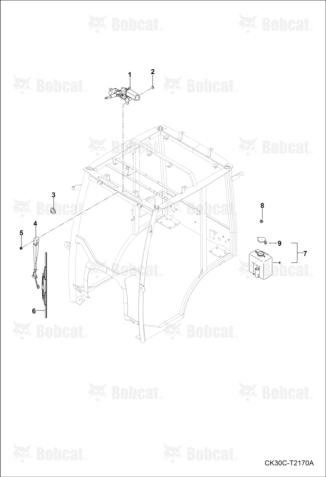 Wiper Motor Group (Cab)