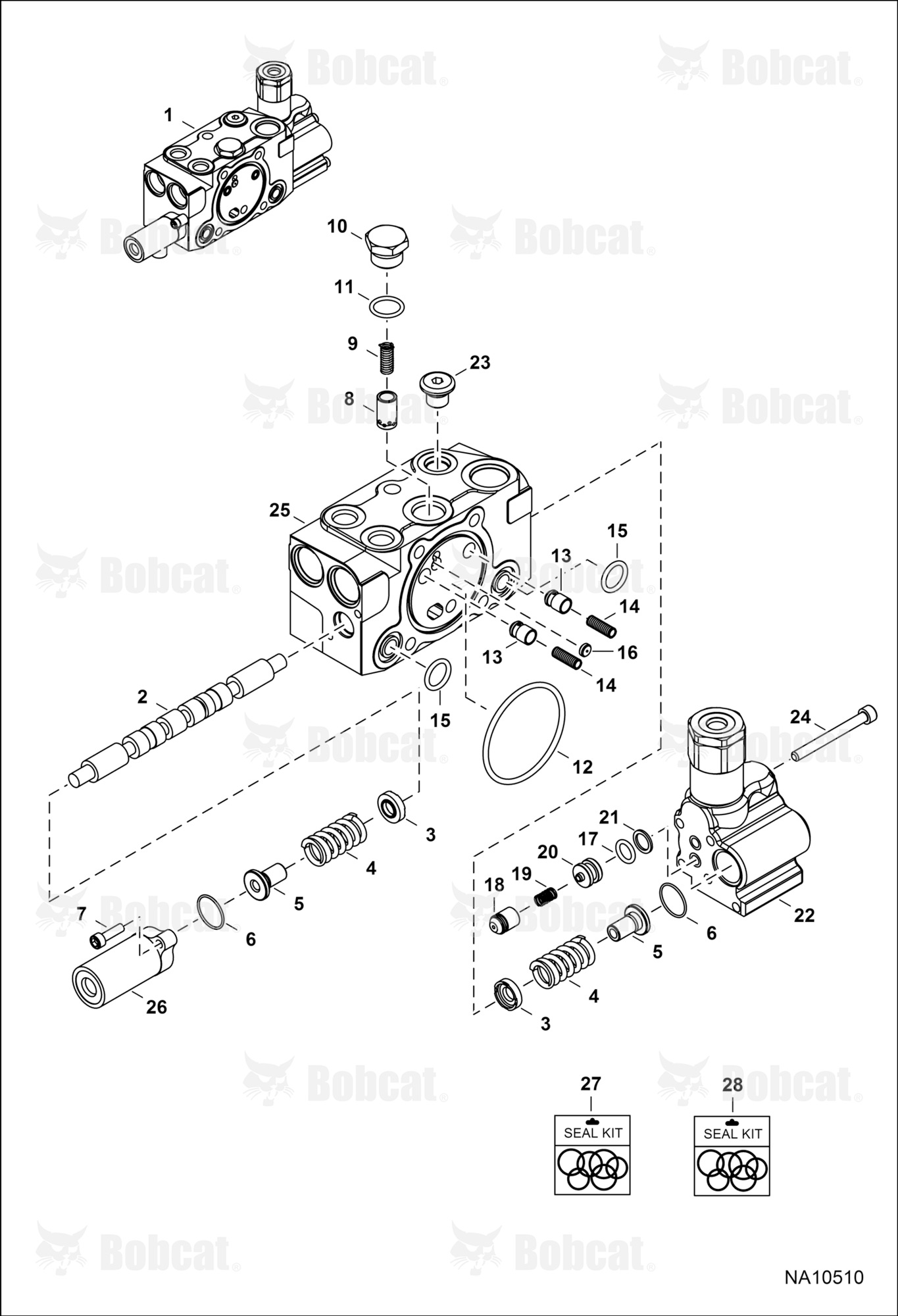 Hydraulic Control Valve (Boom Section)