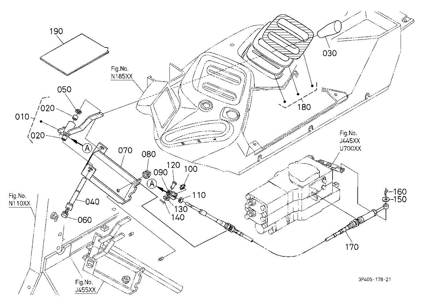 Auxiliary Control Valve Lever Kit (3Rd) [Option]