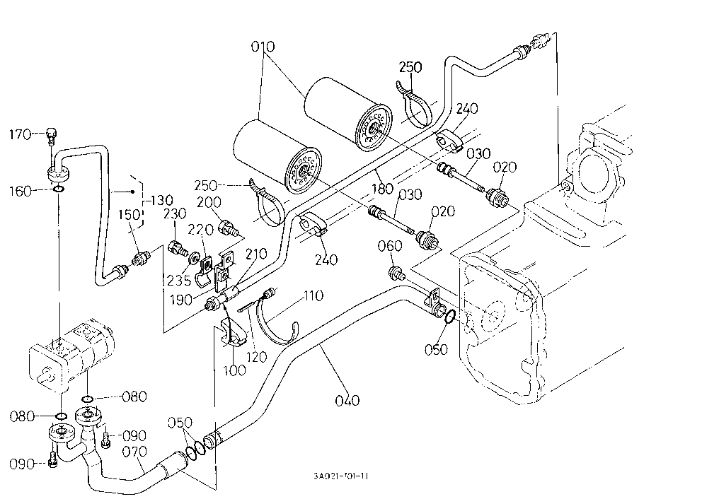 Hydraulic Oil Line [Old Type]
