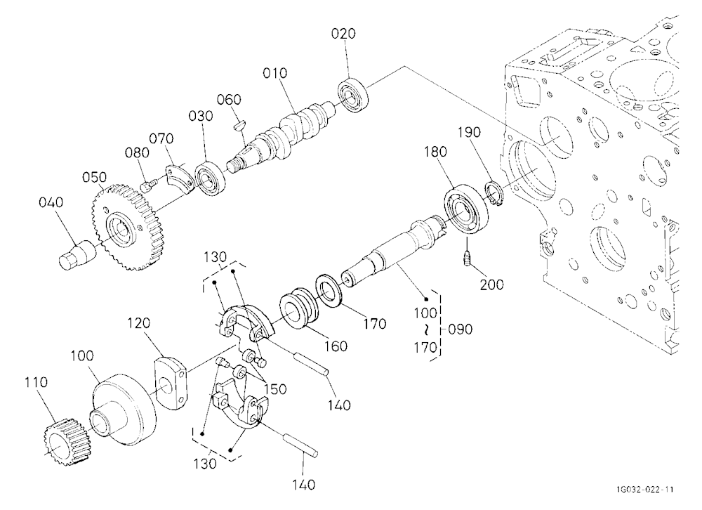 Fuel Camshaft And Governor Shaft
