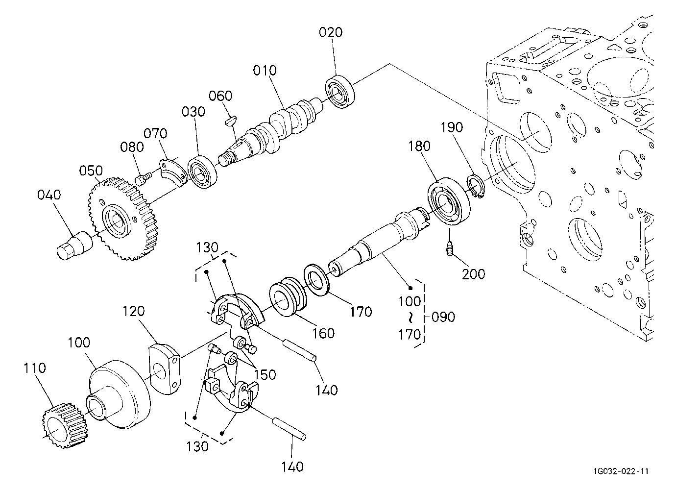 Fuel Camshaft And Governor Shaft