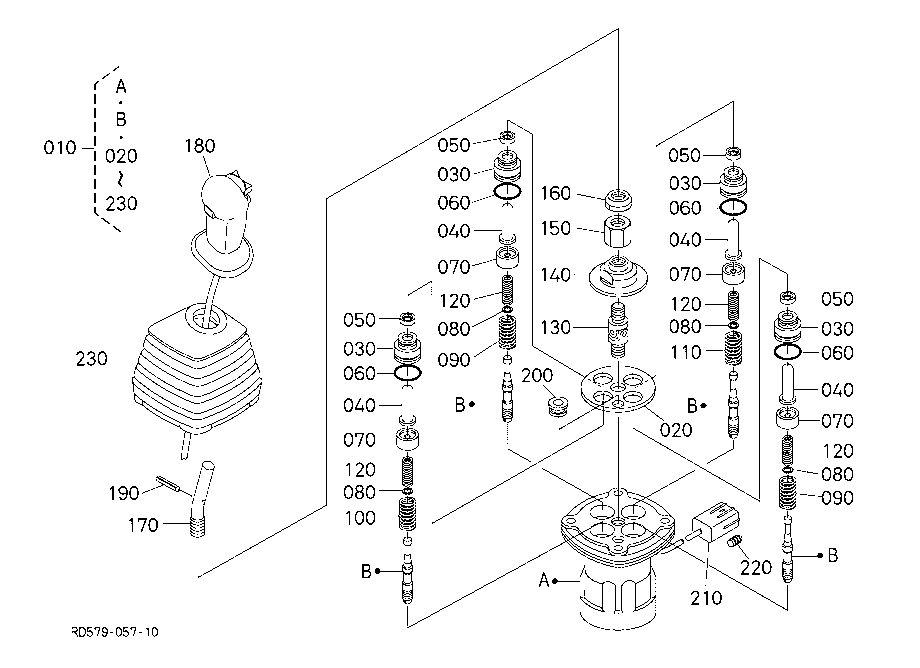 Pilot Valve (Rh) (Component Parts)