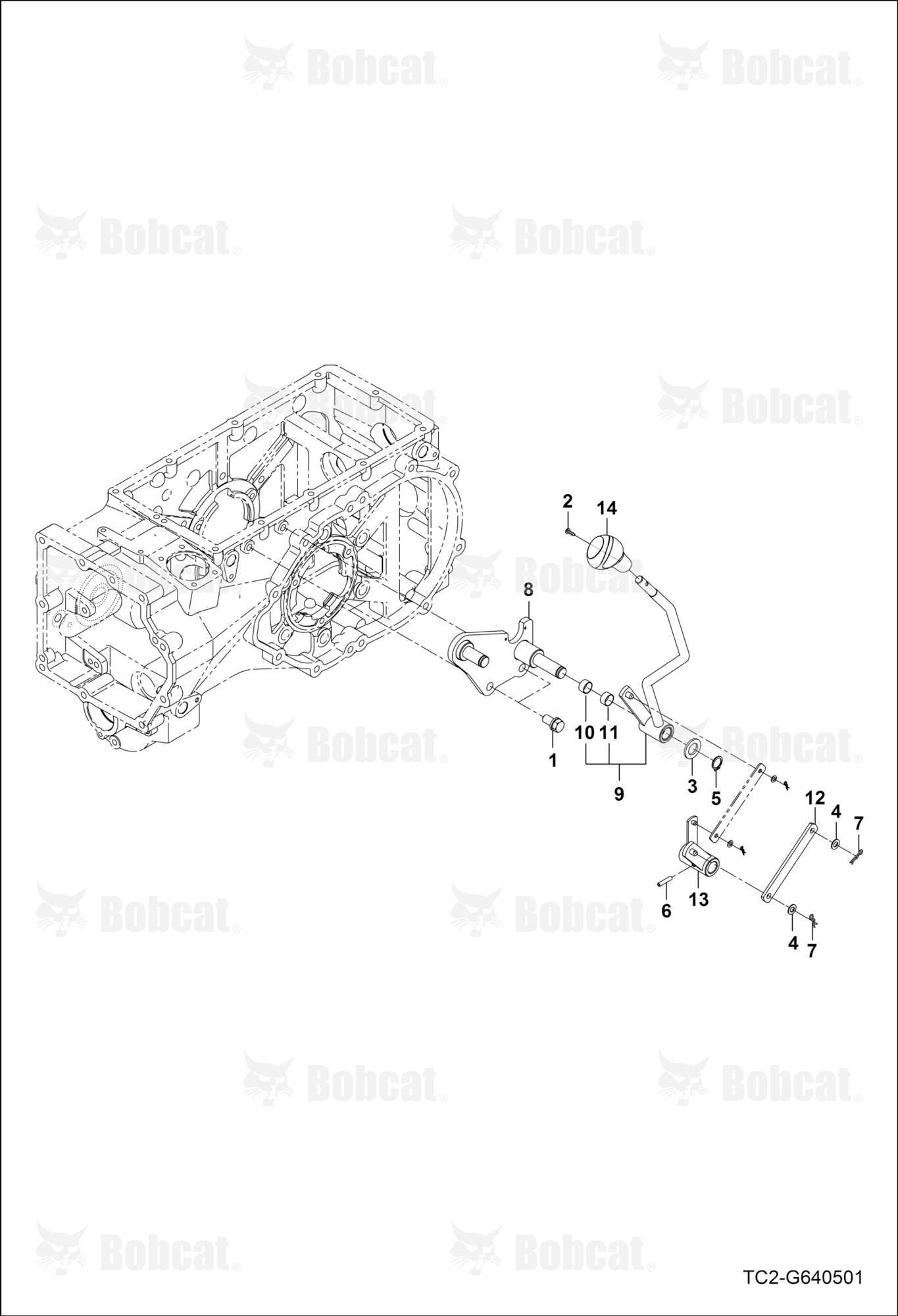 Control Levers (LH Console) (Speed Range Shift)