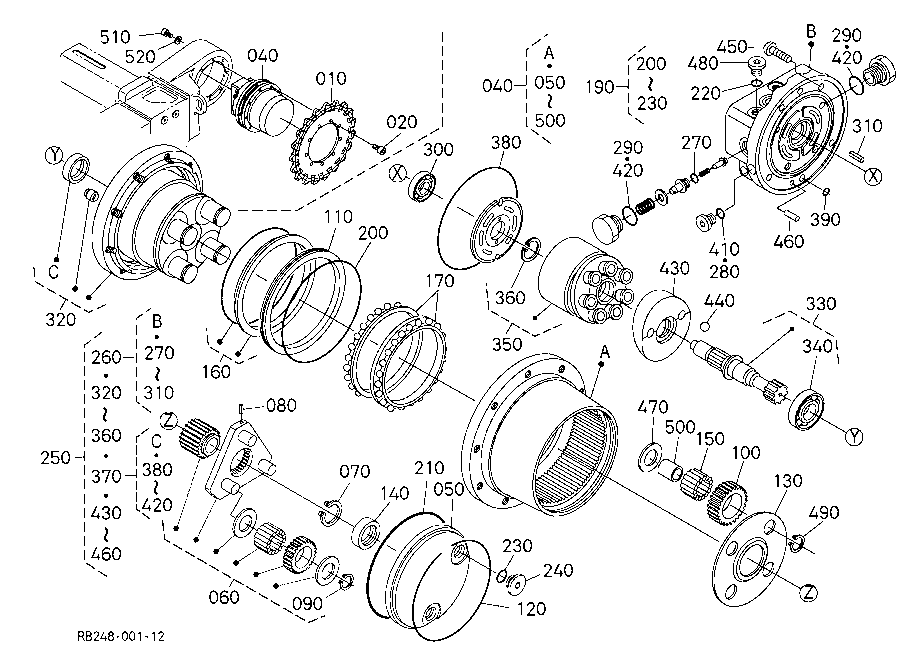 Drive Motor And Component Parts