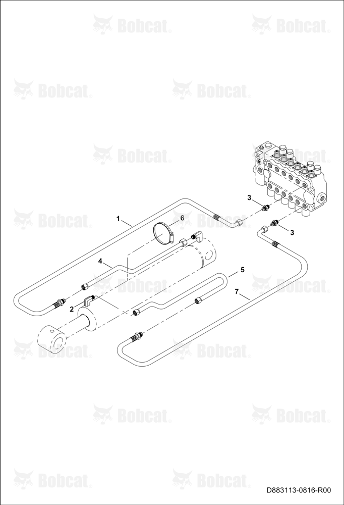 Rear Boom Cylinder Circuit